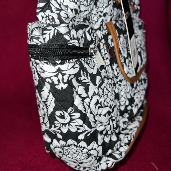 Stone Mountain Black and White Quilted Backpack**NEW W/TAGS** - Picture 5 of 9